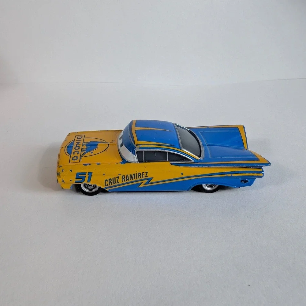 Disney Pixar Cars Mattel Ramone Dinoco 51 Diecast Car Blue Yellow